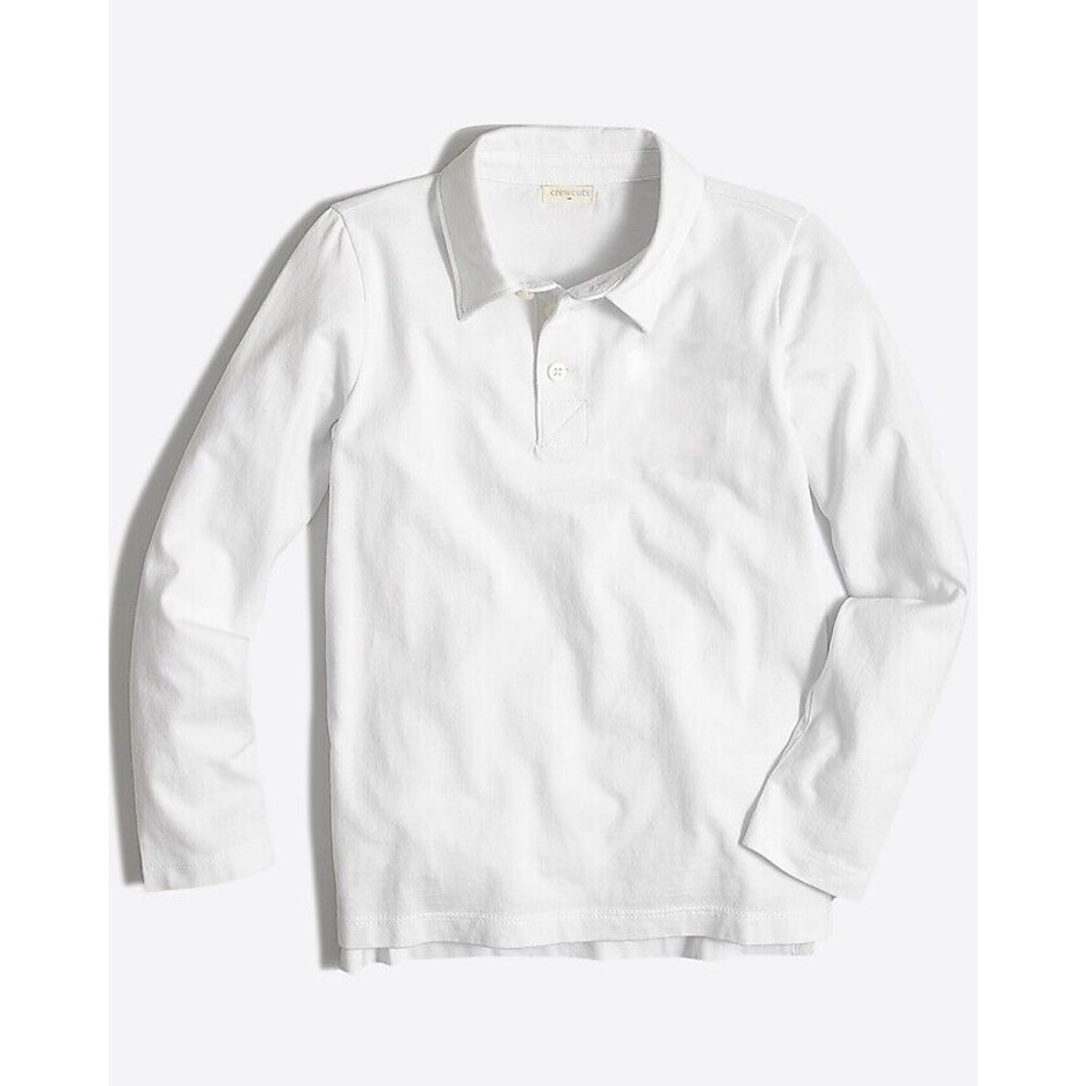 J.Crew Factory Kids' long-sleeve polo shirt 100% Cotton New Size 4-5
